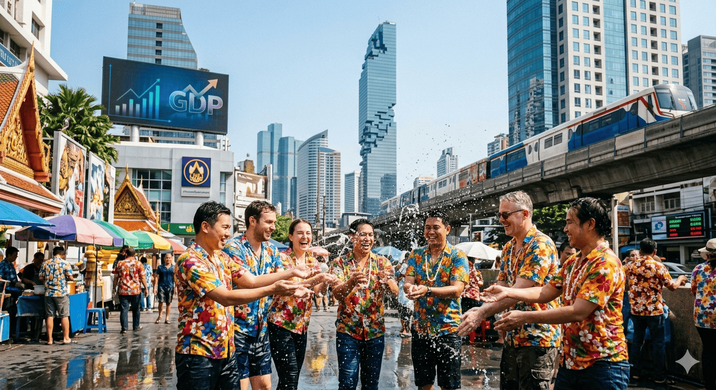 มากกว่าแค่สาดน้ำ! ส่องกลไก 'สงกรานต์' เครื่องยนต์หลักปั๊ม GDP ไทยให้แกร่งระดับอาเซียน